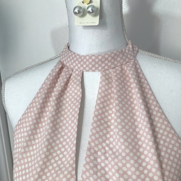 Express polka dot keyhole dress - Picture 3 of 7